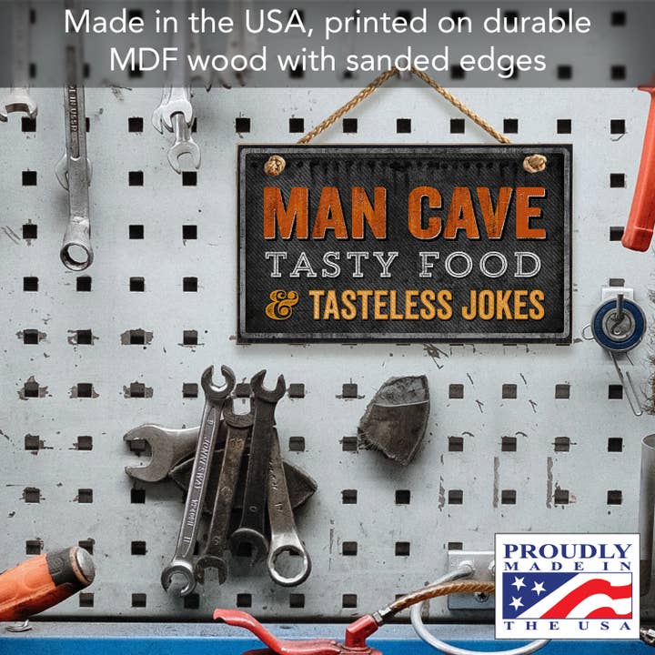 Conimar Promotions - Wholesale Sign - "Man Cave" Decorative Hanging Wood Wall Sign3