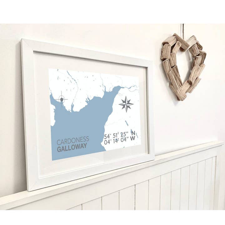 Cardoness Coastal Map Afdrukken voor wholesale door SeaKisses