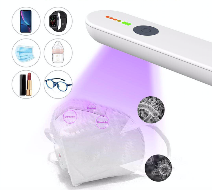 PhunkeeTree – wholesale Portable charger – White Mini UV Sanitizing Wand9