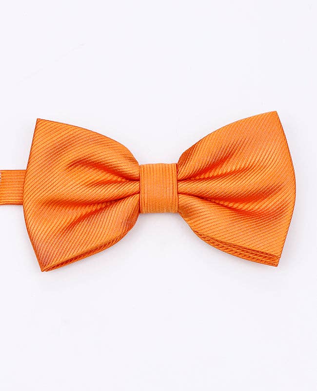 Unipap's - Wholesale Bow Tie - Men's - Men's XL Orange Bow Tie in Polyester "Lucien"3