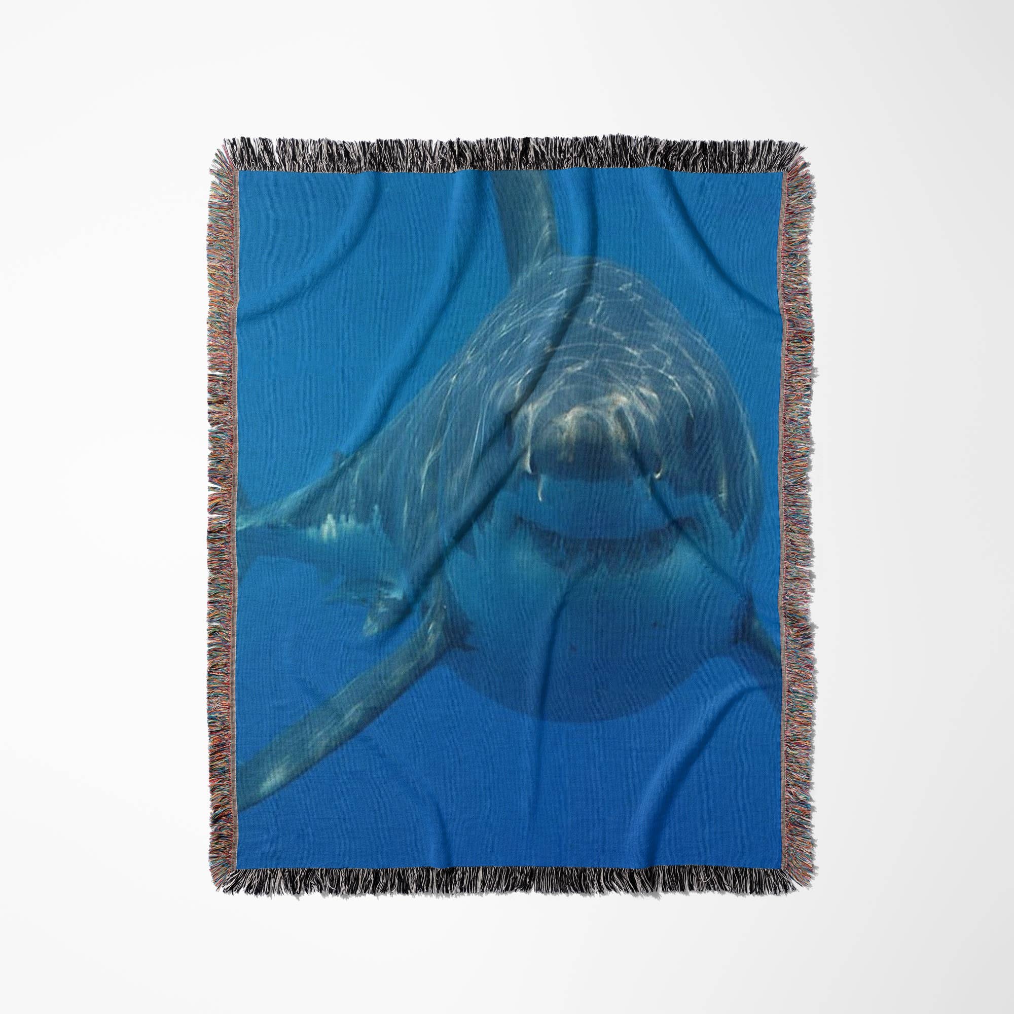3dRose - Wholesale Throw Blanket - 3dRose, Underwater Great White Shark, Blanket0