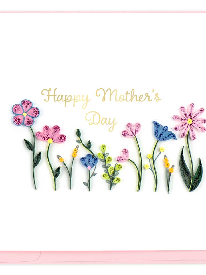Mother's Day Wildflowers for wholesale by Quilling Card