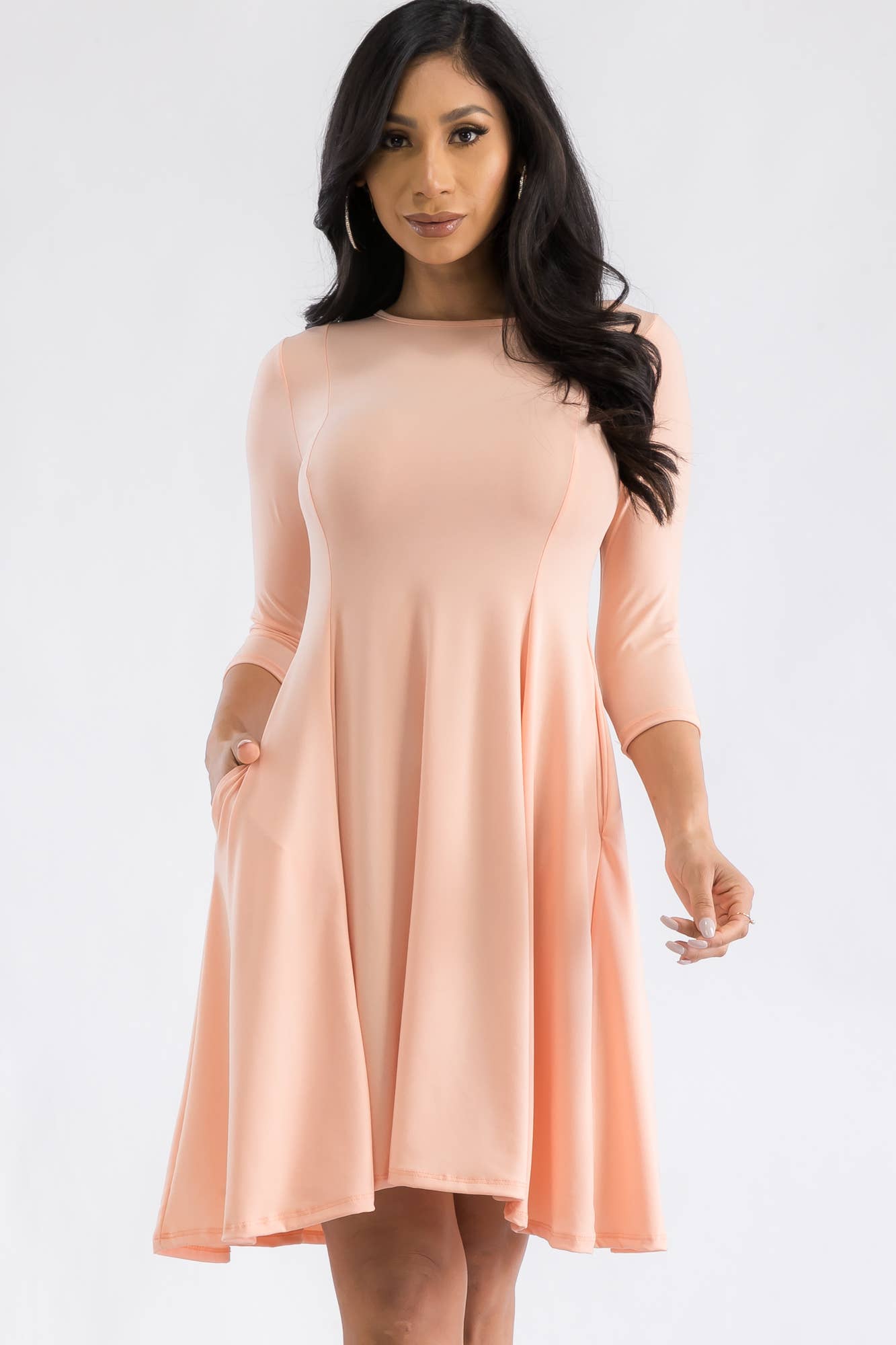 H&H Fashion Inc. – Großhandel Kleid – Damen – HH711X-SL - Langärmliges Tunikakleid25