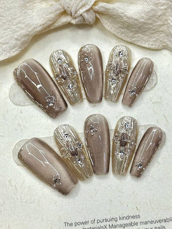 StyleGalX - Wholesale Press-On/Fake Nails - Detachable Embossed Press-On Nails6