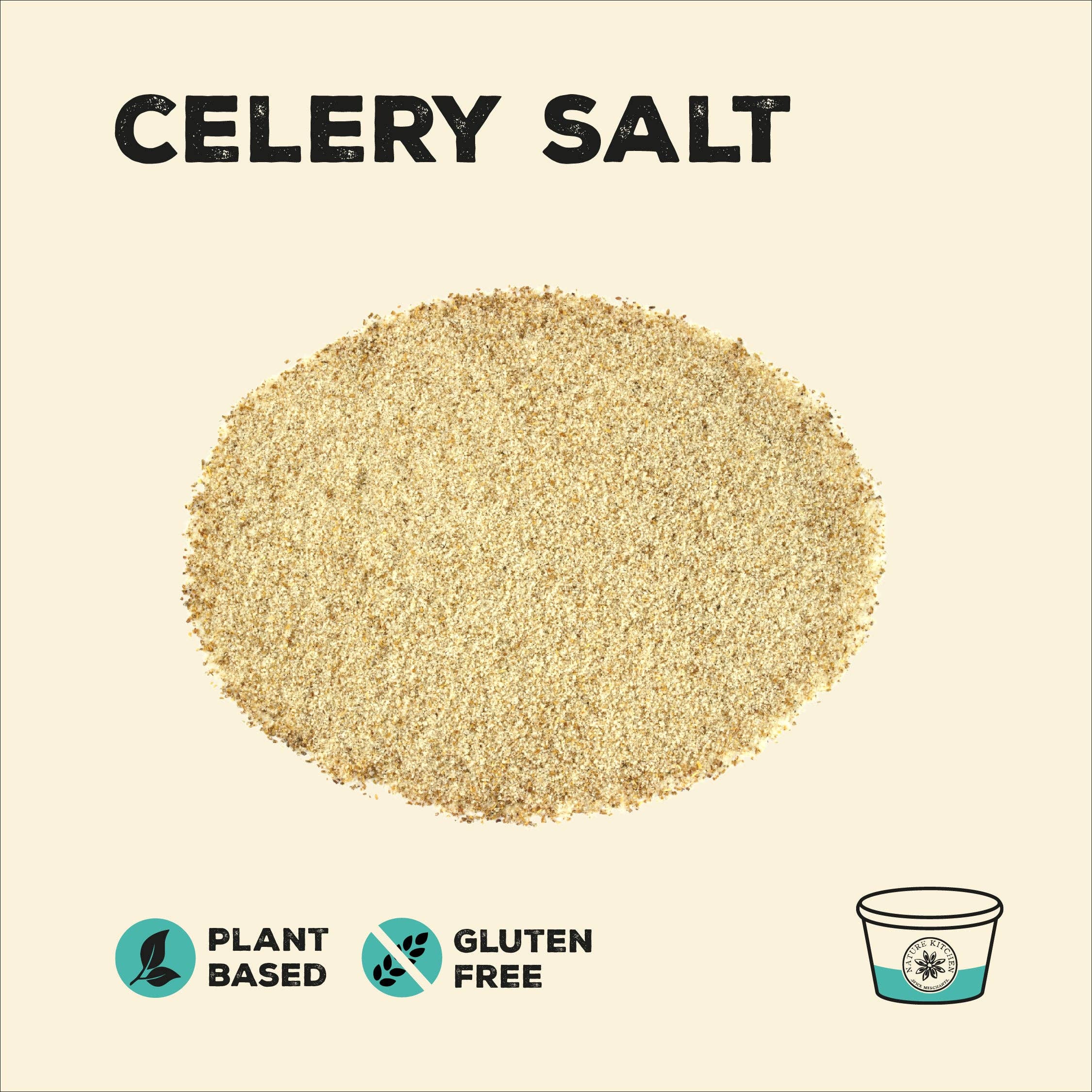 Nature Kitchen Co Ltd – wholesale Salt – Celery Salt 1 x 100g Pot1