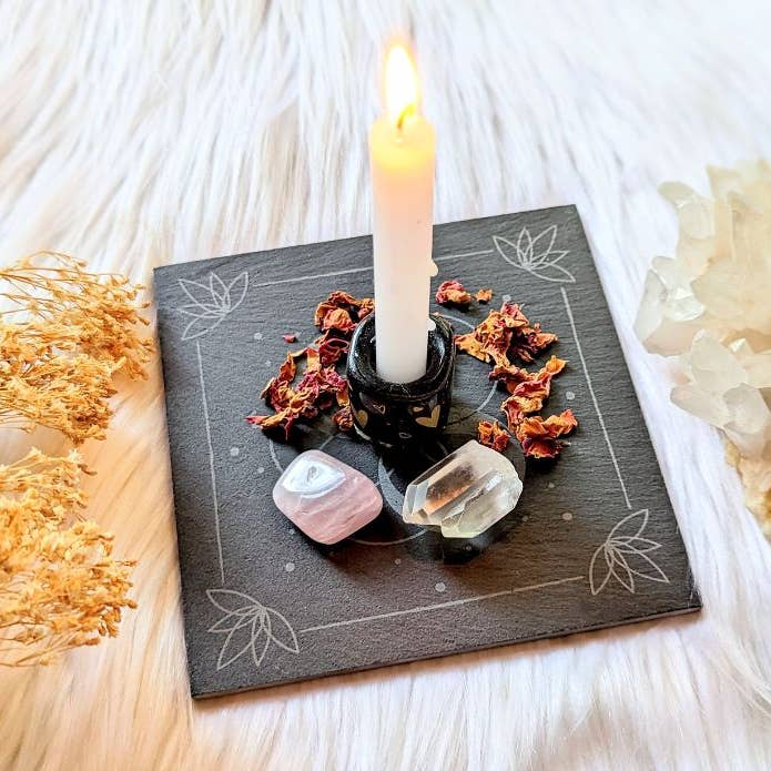 Goddess Provisions - Wholesale Meditation supplies - Infinite Magic Altar Tile - Slate, Ritual Tool, Altar, Spell5