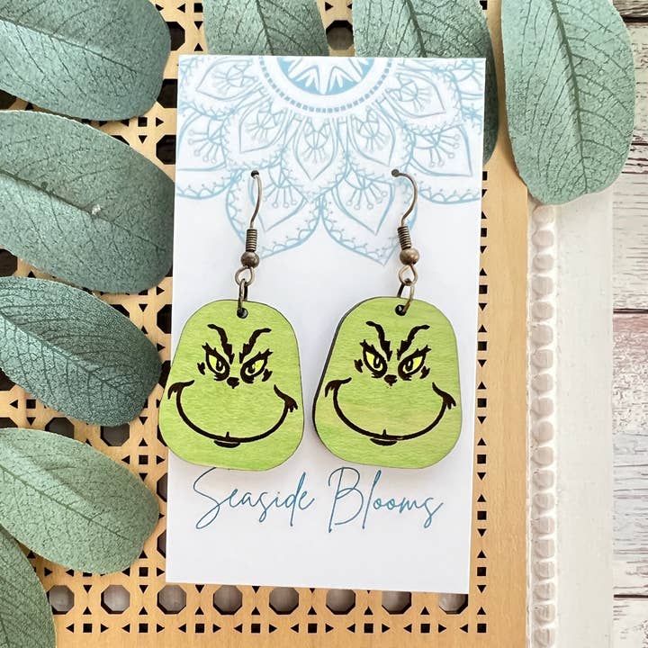 Divertida madera de arce ligera pintada a mano para Navidad para venta al por mayor de Seasideblooms