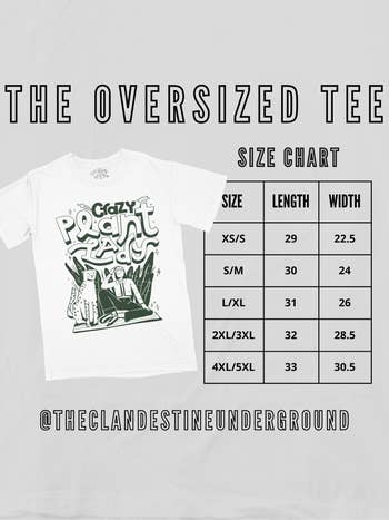 Underground Original Design: Grizzlies Basketball Oversized Tshirt 2XL/3XL / Blue Jean