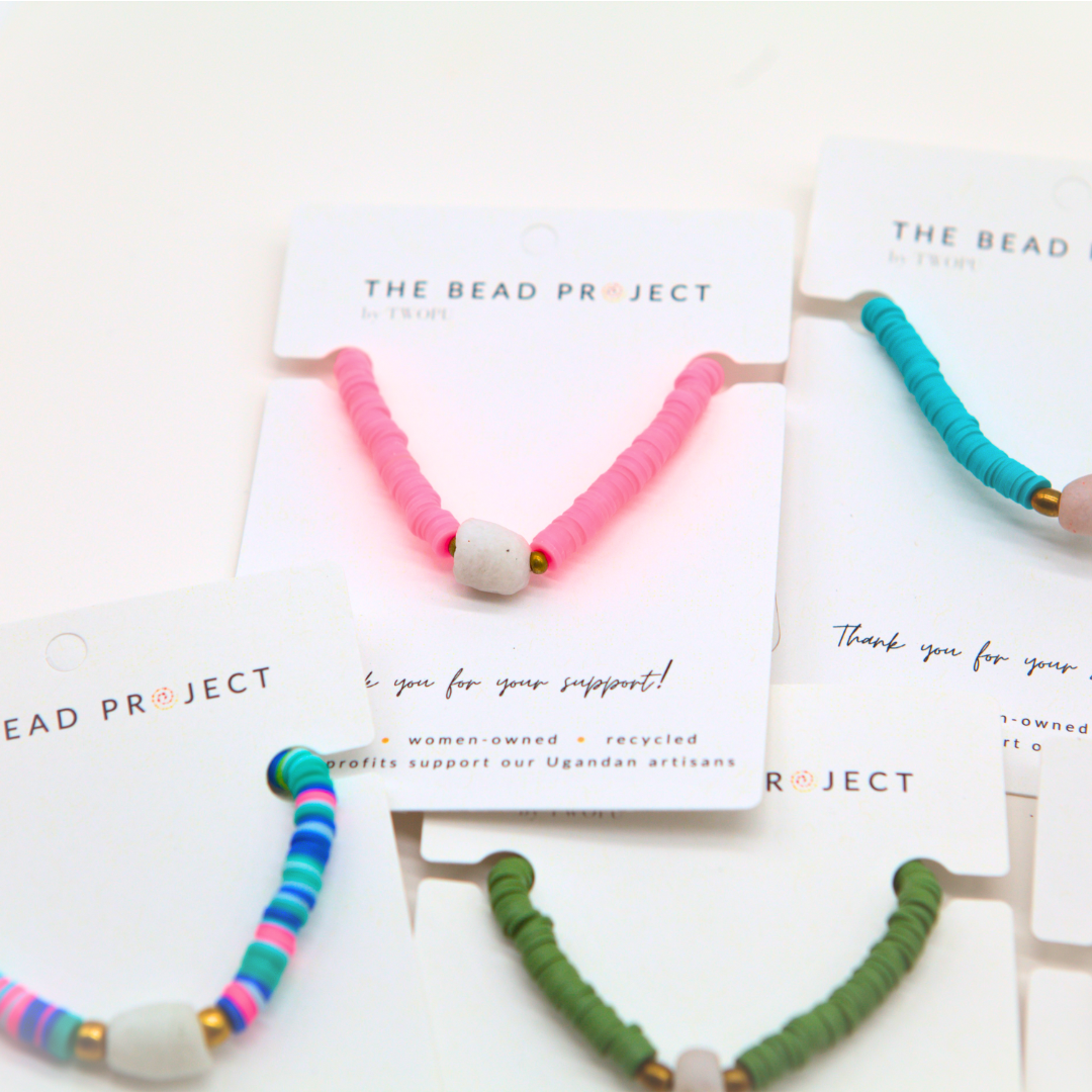 The Bead Project by TWOPU - Wholesale Beaded Bracelet - Vibe Bracelet | Heishi Beads & Recycled Glass Beads2