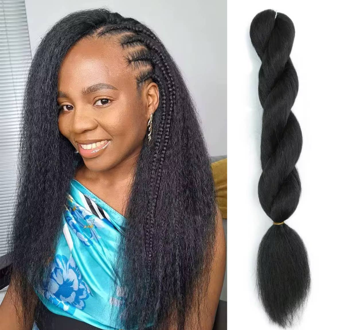 Chabinehairstore - Vente Extensions de cheveux - Afro kinky lissable4