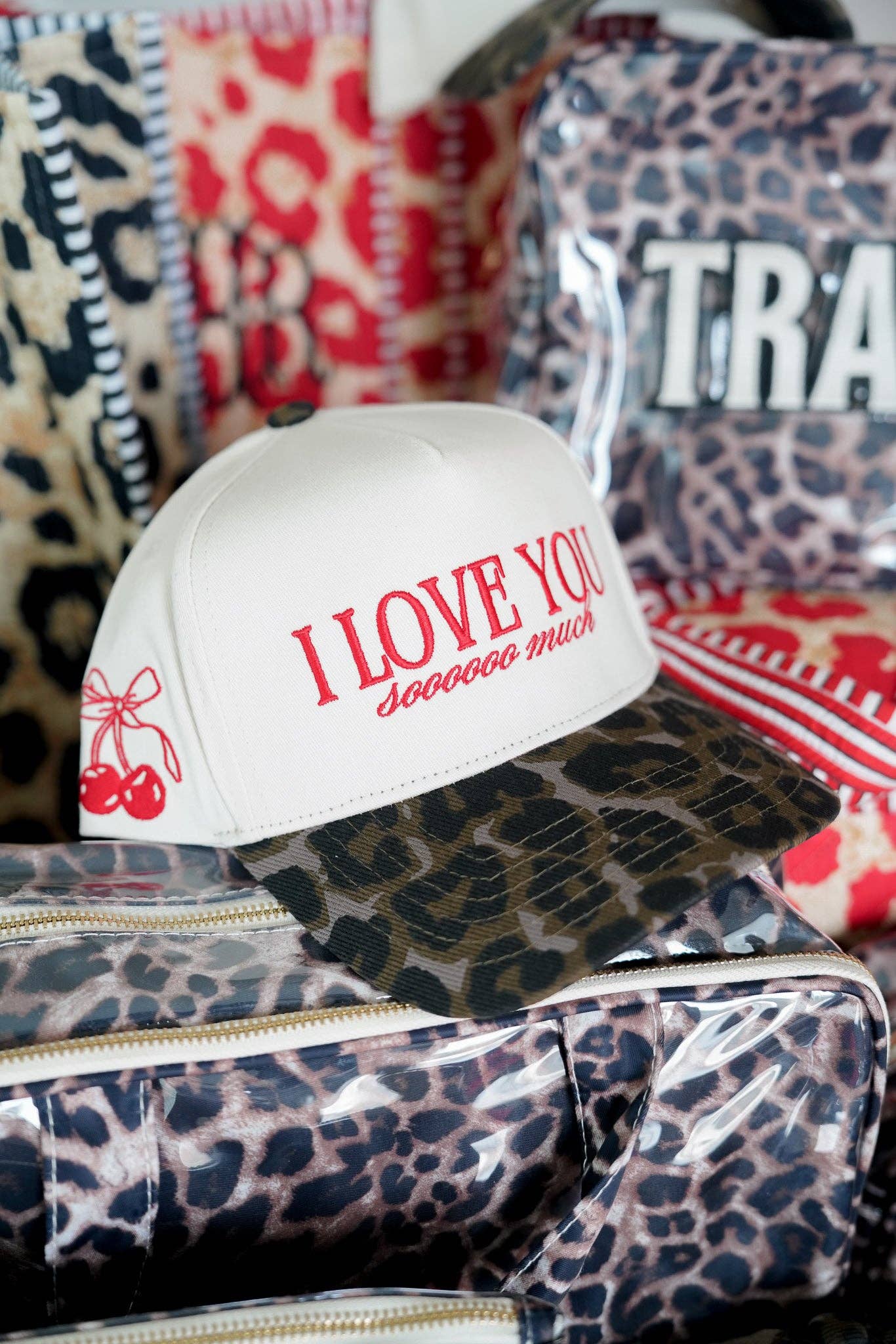 KENZKUSTOMZ - Wholesale Trucker Hat - Women's - I Love You Sooooo Much - Leopard Vintage Hat4