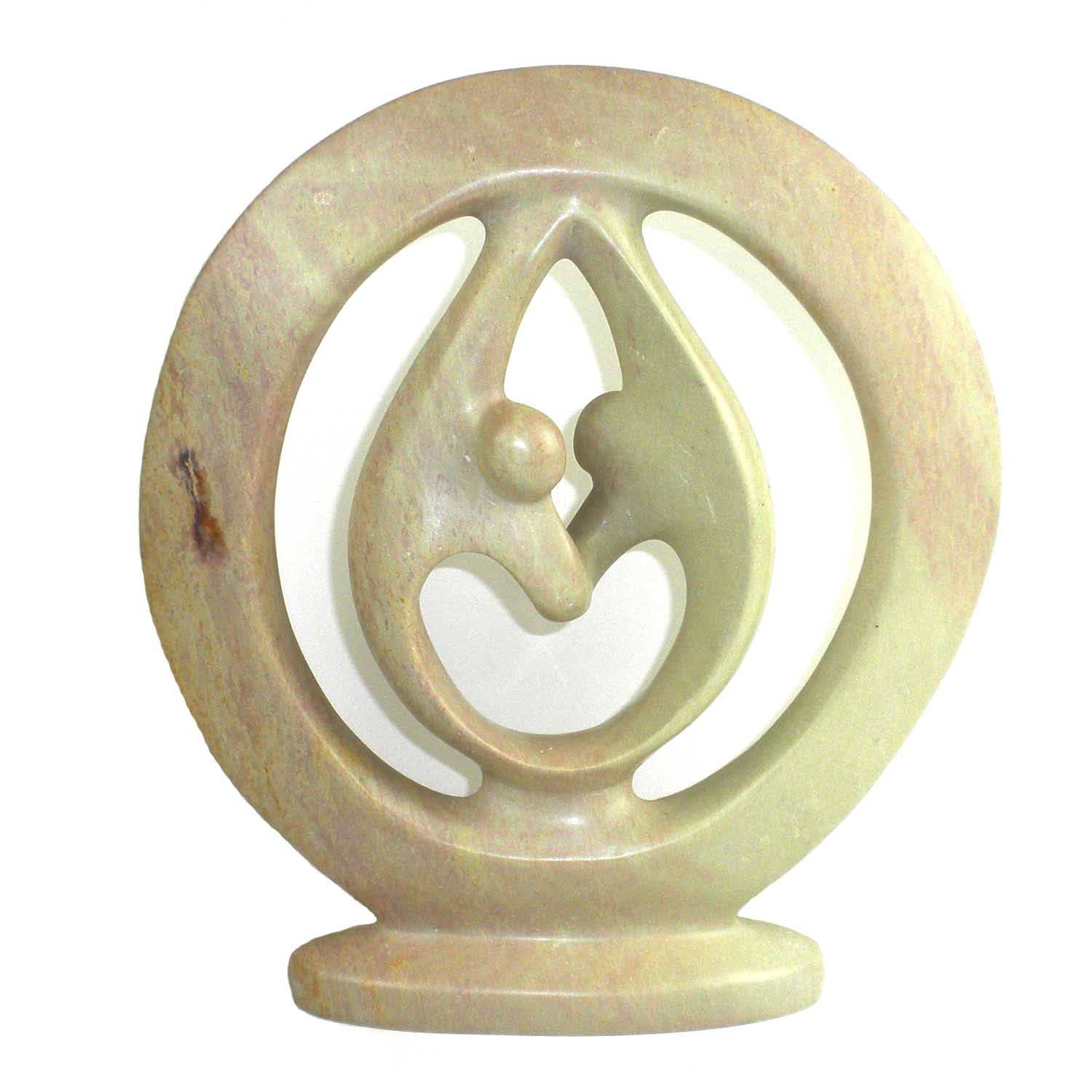 Global Crafts - Wholesale Sculpture - Lover's Embrace Natural Stone Sculpture - 3 SIZES2