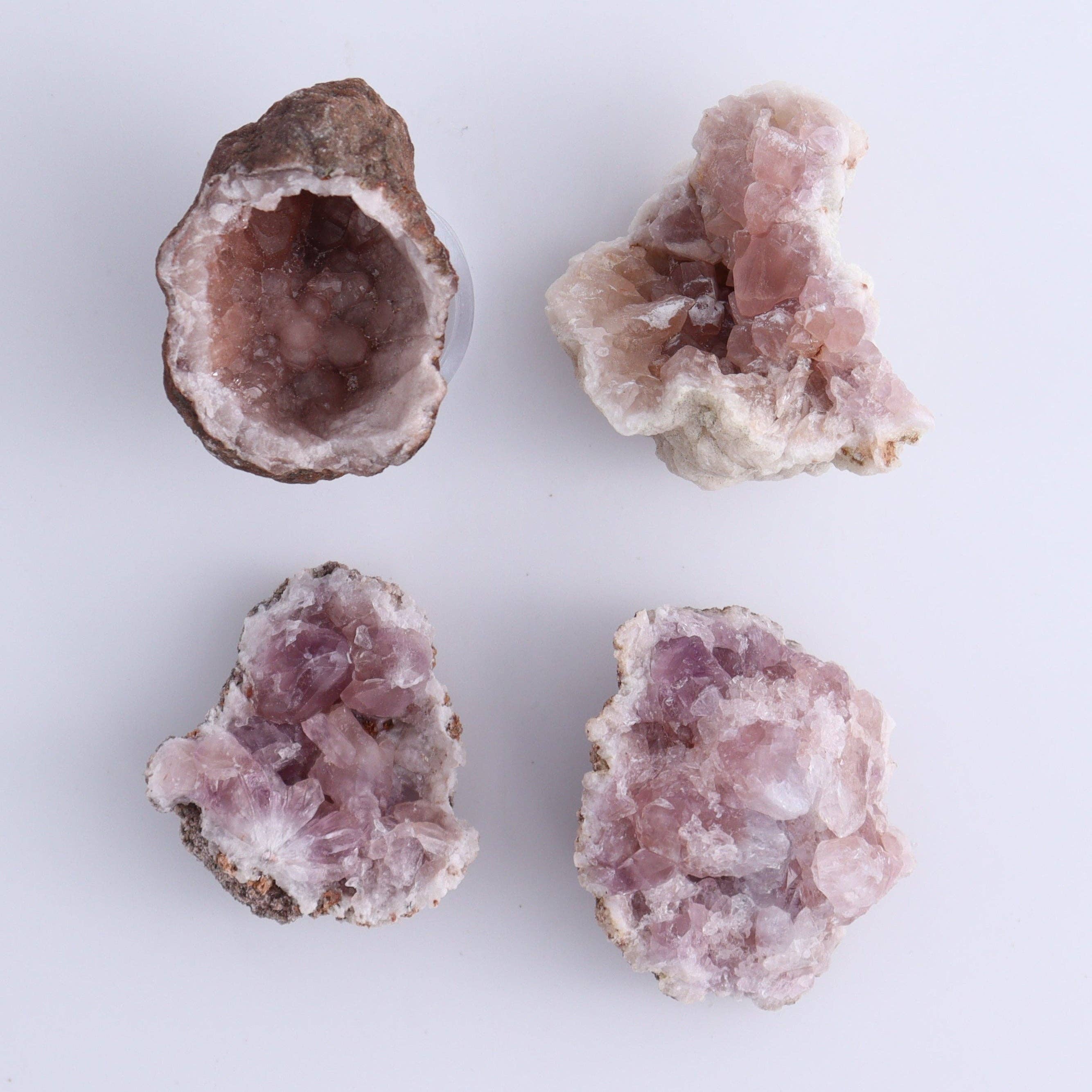 Mi Esperanza Minerals - Wholesale Spiritual Stone/Crystal - Pink Amethyst Flat of 204