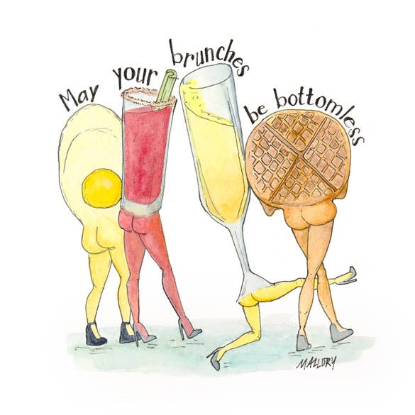 Stem and Soul - Wholesale Everyday Greeting Card - Bottomless Brunch Anytime Greeting Card3