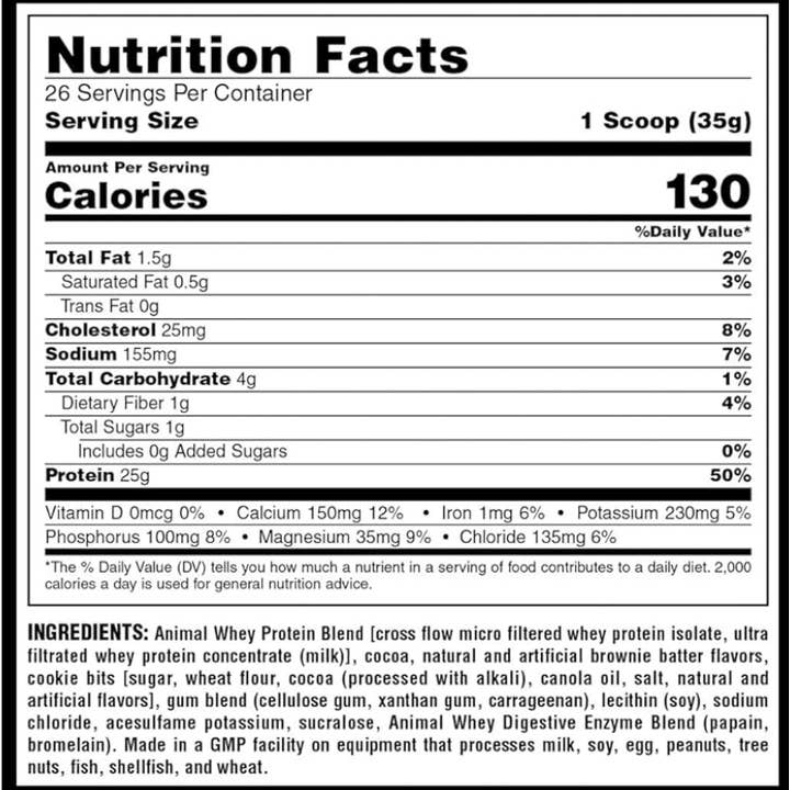 L&F Universal Goods - Wholesale Protein/superfood powder - Animal Iso Whey Protein Blend - 27 SRV - Vanilla1