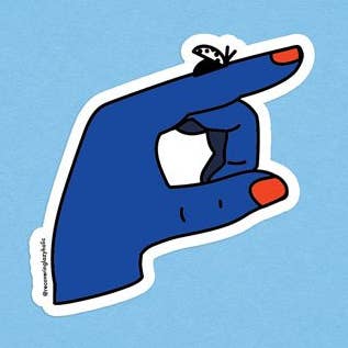 Lucky Landing Sticker for wholesale by Recovering Lazyholic