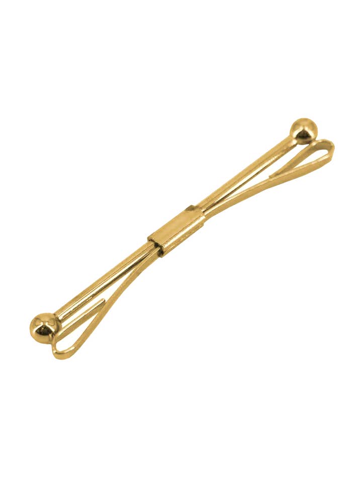 Collar Bar - Gold Ball for wholesale by Revival Vintage Ltd