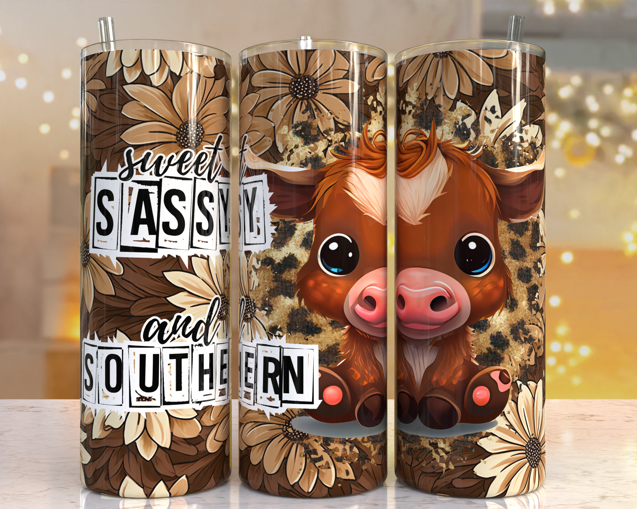 Wicked Flower Creations - Wholesale Insulated mug/tumbler - Sweet Sassy and Southern Tumbler0