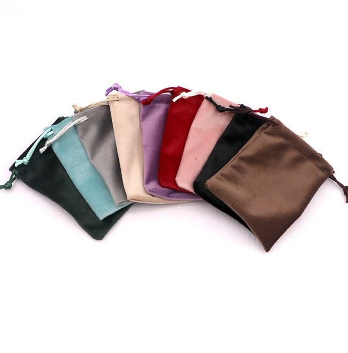 Zakka - Wholesale Gift Bag - 50 pcs Silky Velvet Pouch 2.75" x 3.5" Super Soft Gift Bag5