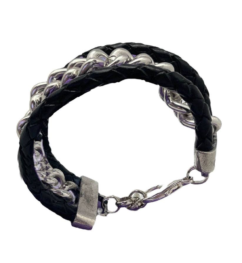 Gloria Mago - Wholesale Link & Chain Bracelet - Channel bracelet in silver2