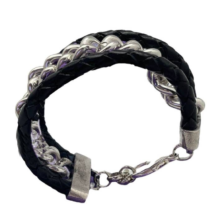 Gloria Mago - Wholesale Link & Chain Bracelet - Channel bracelet in silver2