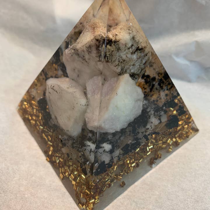 Orgonics by Driftwood Works Inc - Wholesale Spiritual Stone/Crystal - PINK MOONSTONE Healing Orgonites - Moonstone3