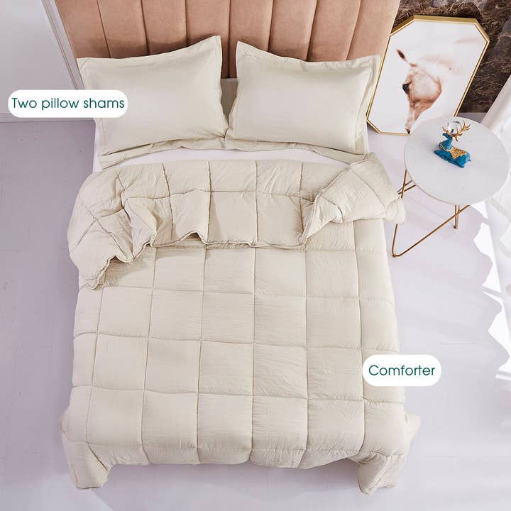 HIG - Wholesale Down Comforter - All Season Chic Prewashed Fabric Down Alternative Comforters