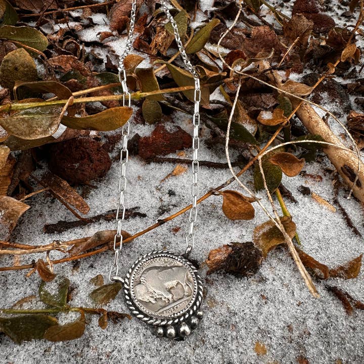 Buffalo Coin Necklace for wholesale by Golden Creek Silver