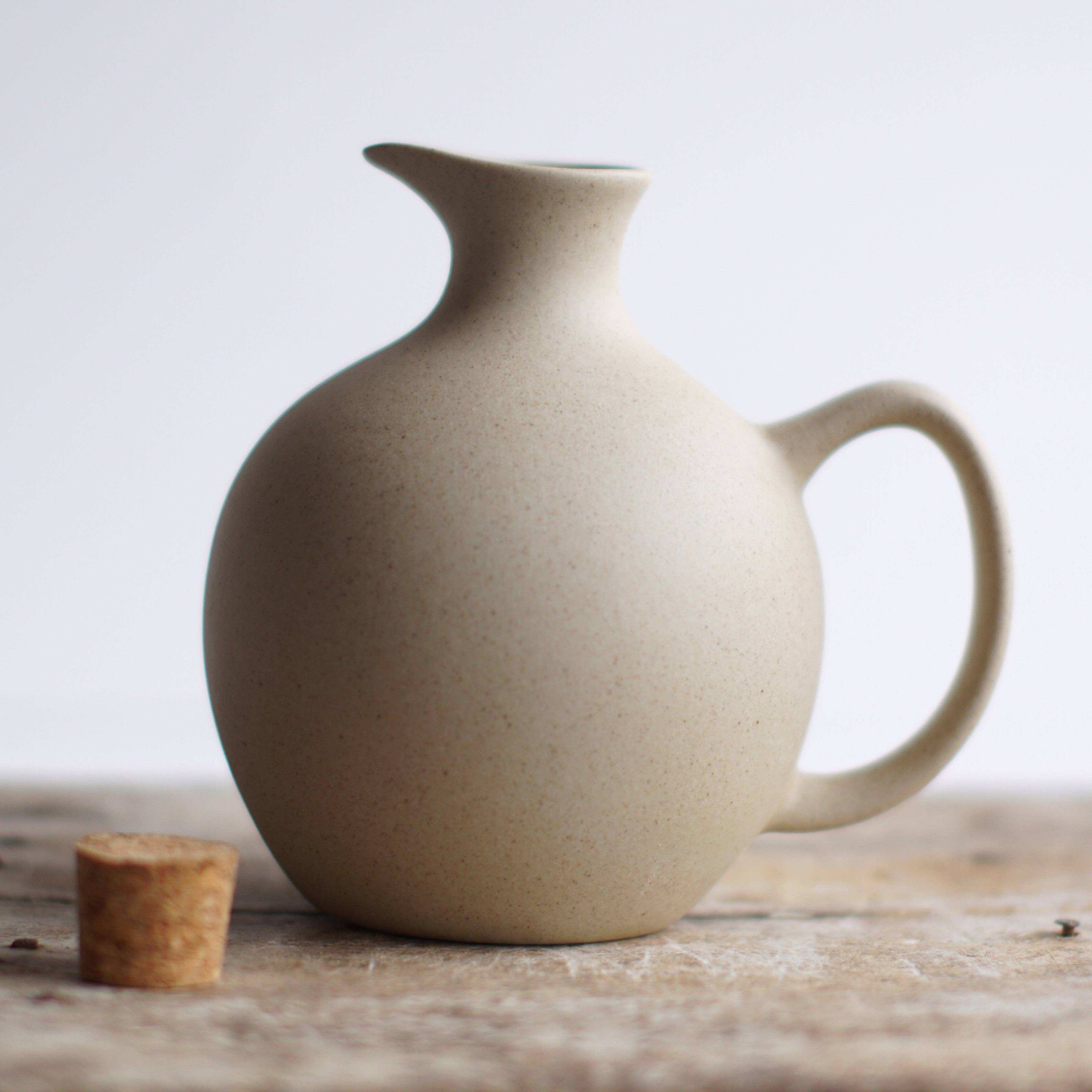 So At Nature – wholesale Jug – Ceramic Jug with Cork Stopper - Kande2