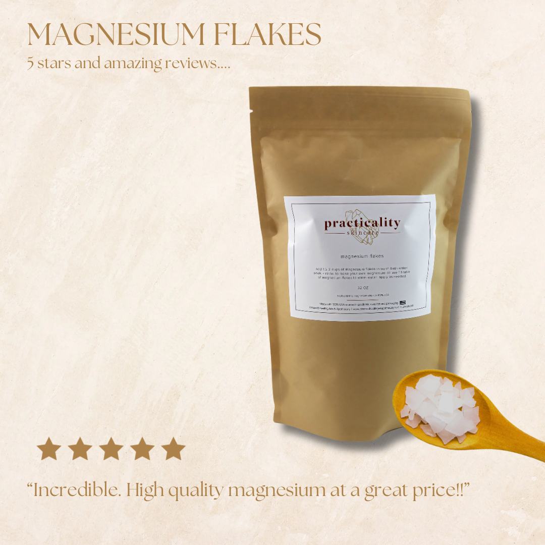 Practicality Skin & Body care – Sais de banho por atacado – Flocos de Cloreto de Magnésio Ultra Puro – Saco a Granel de 25LB (EUA)4
