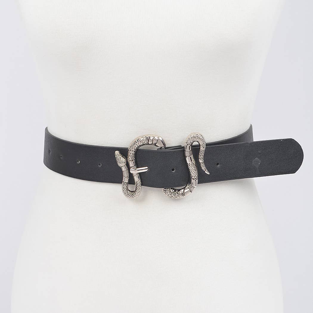 3AM BY H&D ACCESSORIES - Wholesale Belt - Women's - Snake Buckle Belt5
