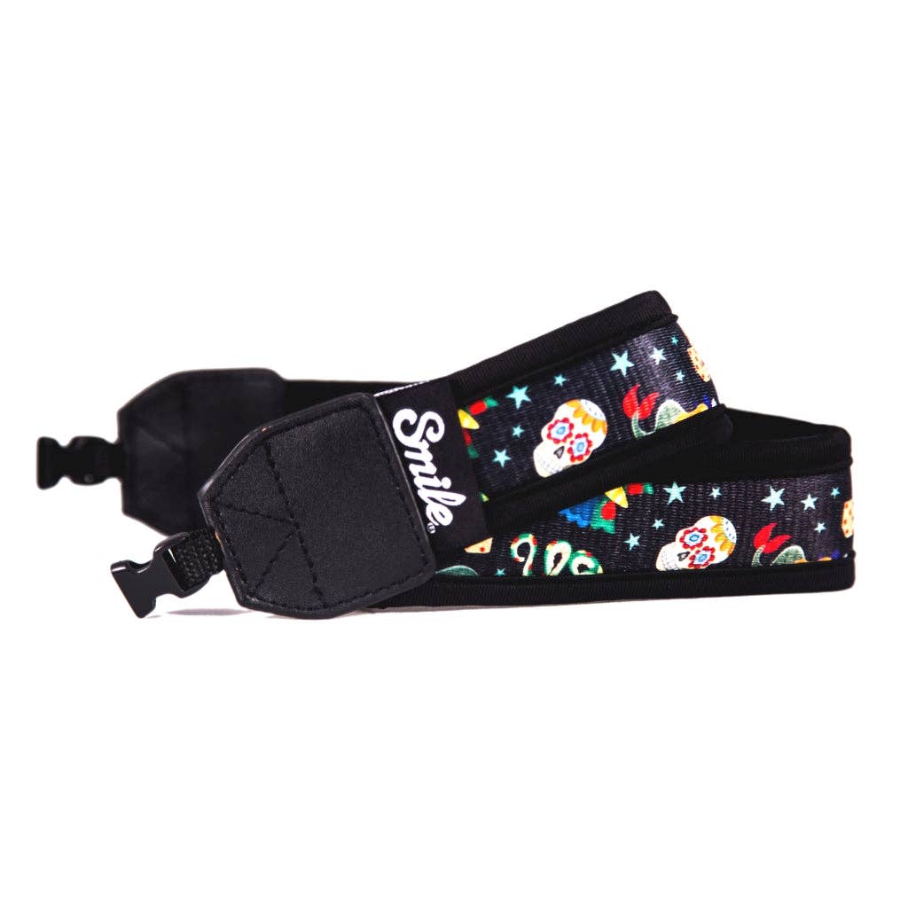 Smile - Wholesale Camera Strap - HANG UP! Strap for all types of Camera, SLR, DSLR, Mirrorless BLACK Tattoos PIN UP9