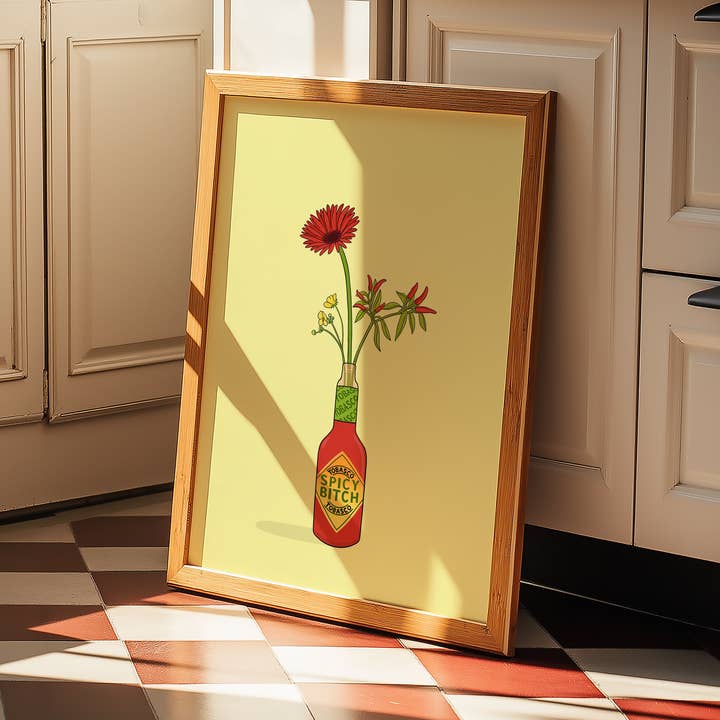 Tabasco Illustrated Print for wholesale by Laura Frances Heitzman