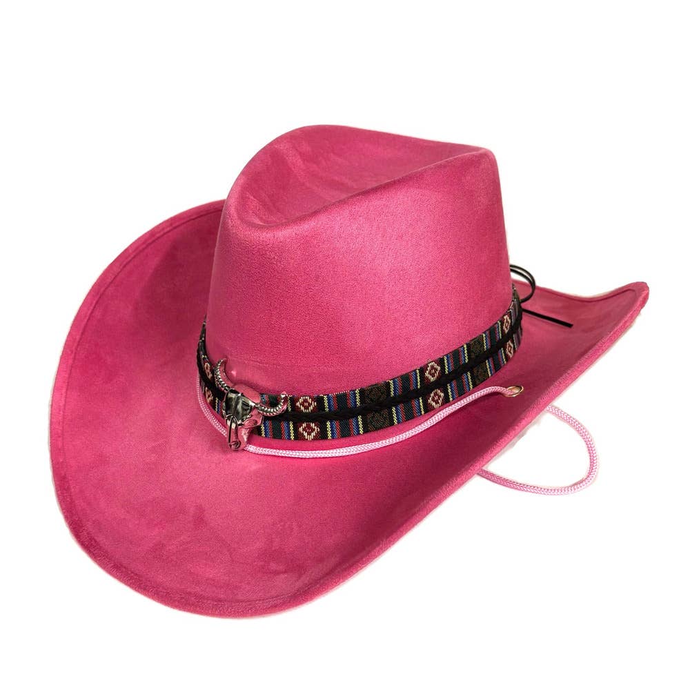 Stylex Party – wholesale Cowboy Hat – Women’s – Bull Motif Cowboy Hats Festival Western Fancy Dress Hats1