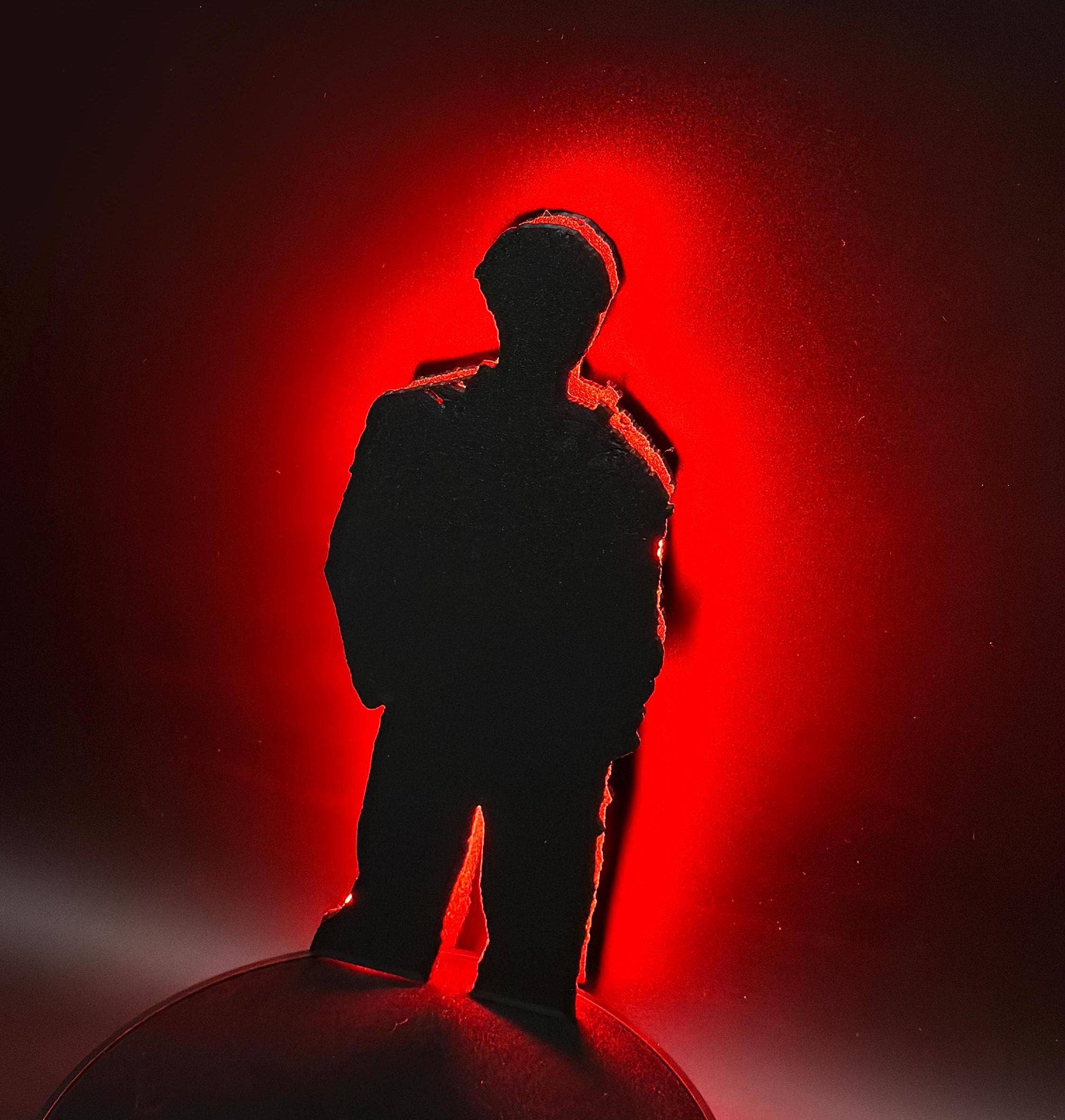 <3 Studio - Wholesale Accent/Desk Lamp - Bang Chan LED Silhouette Lamp: Color-Changing K-Pop Decor, Stray Kids Room Light, Fan Gift