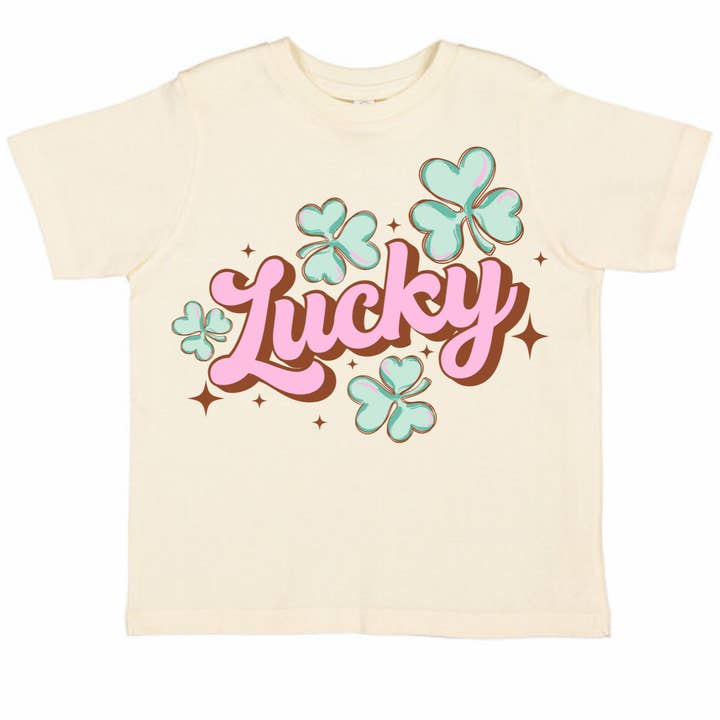 Circus Threads LLC - Wholesale Screen Printed T-Shirt - Kids - Pink Lucky