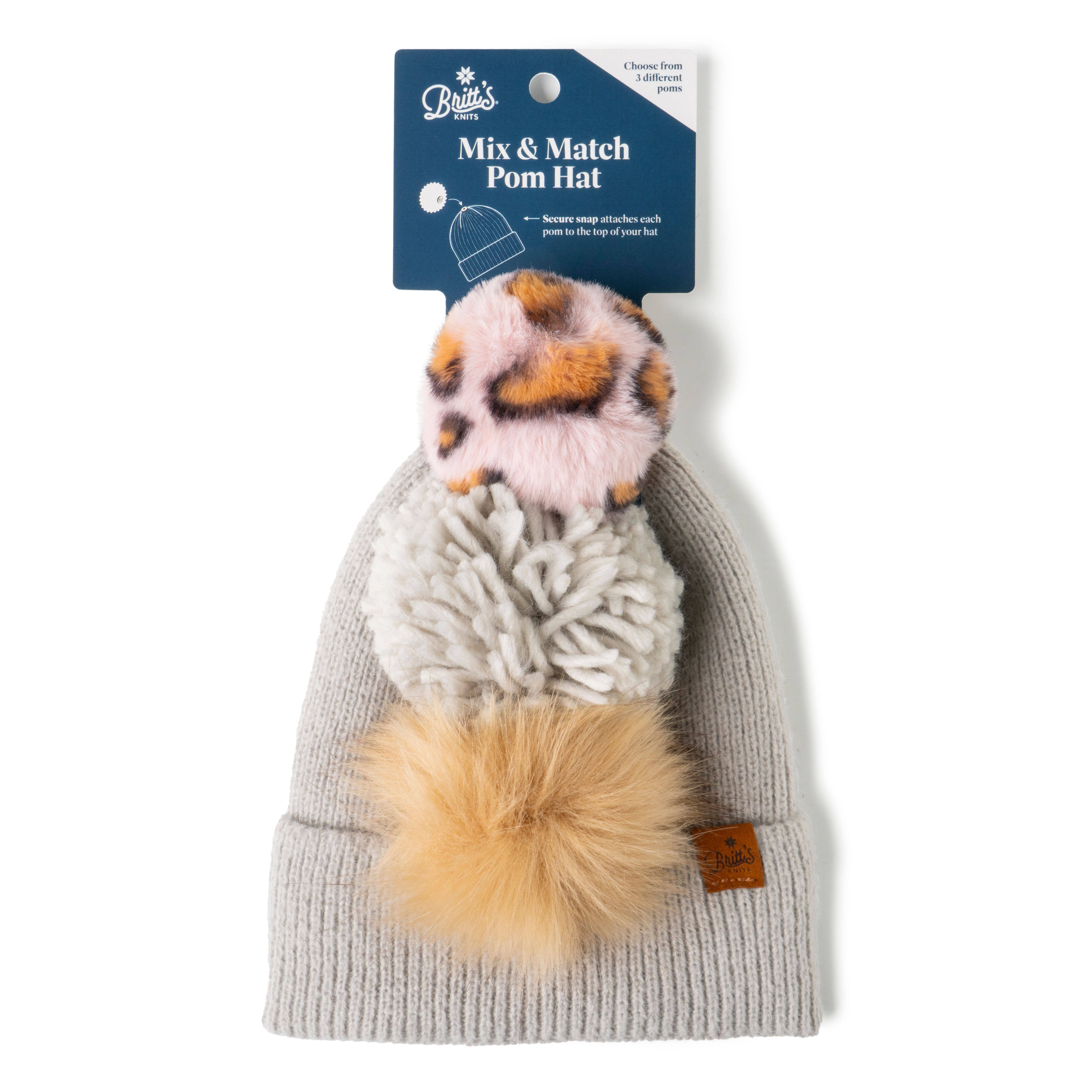 DM Merchandising – wholesale Beanie – Women's – Britt's Knits Snap To It Mix & Match Pom Hat Open Stock5