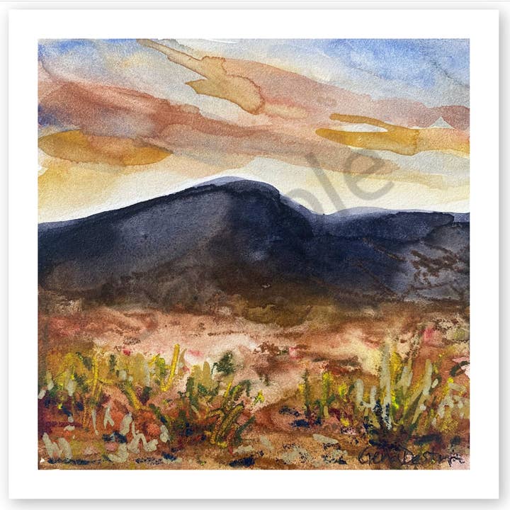 Papier Desert Sunset pour la vente par Gena Destri