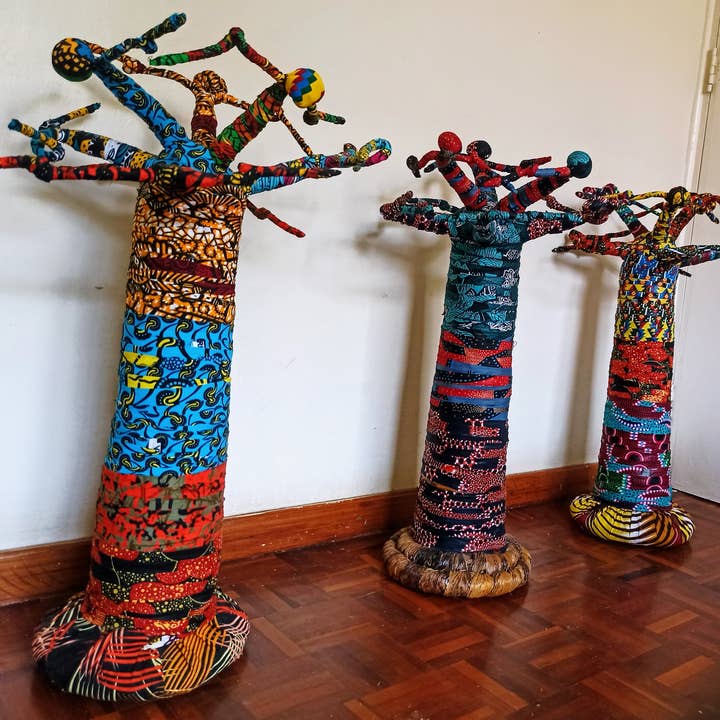 African Craft Collection - Vendita all'ingrosso Decorazione natalizia - Albero di Natale africano | Statuina di baobab