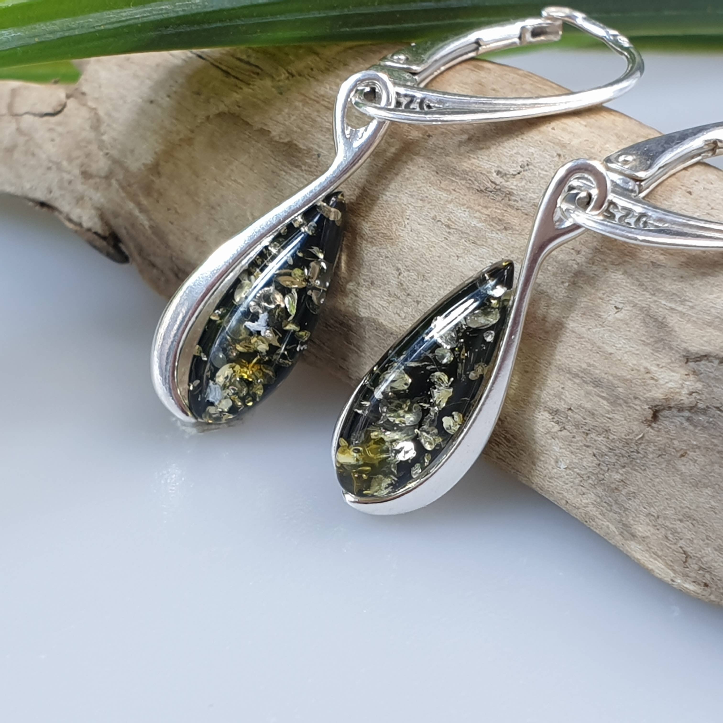 AmberLithuania - Wholesale Dangle Earrings - Sterling silver 925 jewelry Gift set for her Amber Earrings1