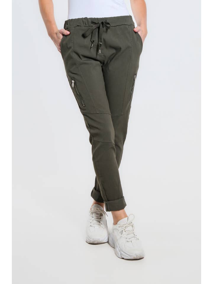 TINA Stephens Italy/Tees By Tina - Wholesale Pants - Women's - Danica Side Zipper Pant (PL155)36