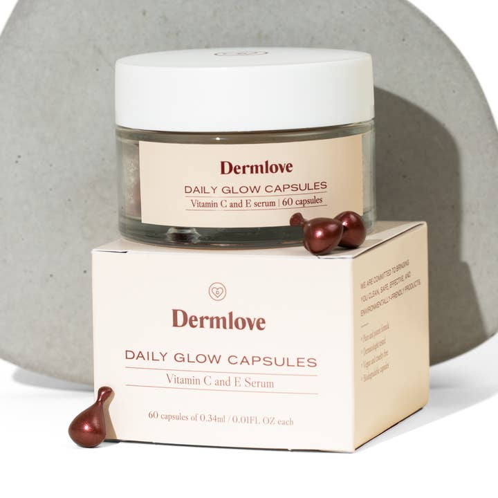DAILY GLOW SERUM - Vitamin C & E - 60 capsules for wholesale by Dermlove