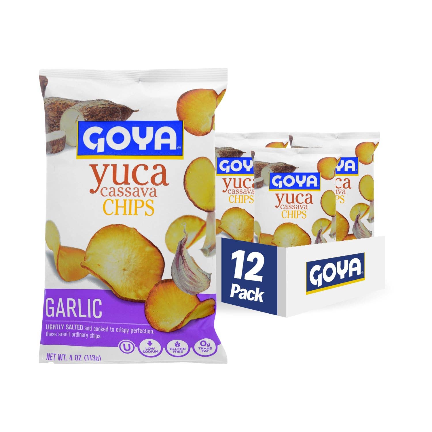 L&F Universal Goods - Wholesale Chips - GOYA Cassava Chips Garlic 12/4OZ0
