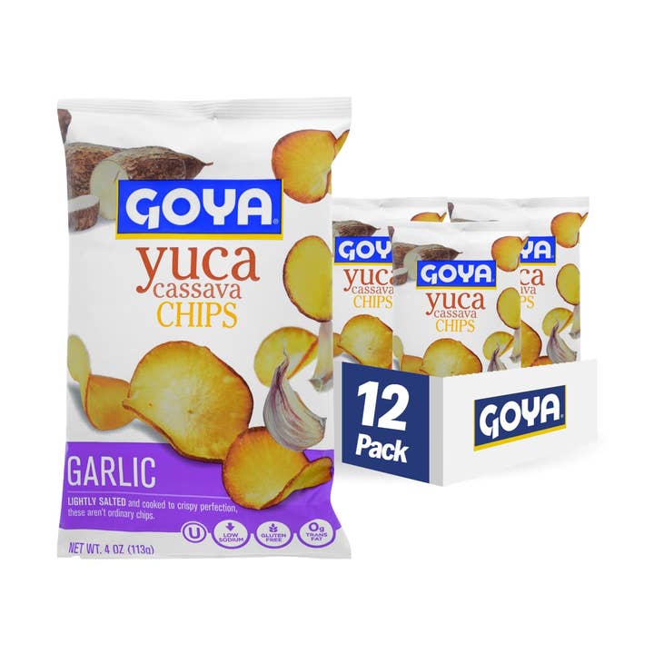 L&F Universal Goods - Wholesale Chips - GOYA Cassava Chips Garlic 12/4OZ0