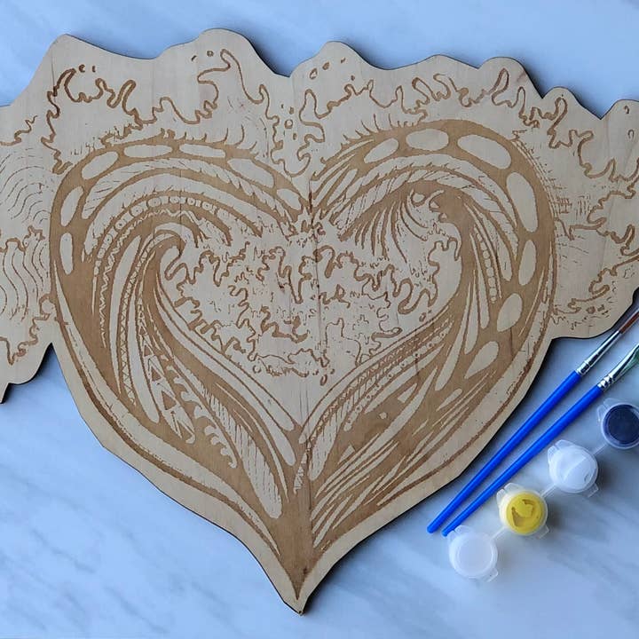 DOM CHI'S PAINT KIT - HEART WAVE for wholesale by Dom Chi Designs