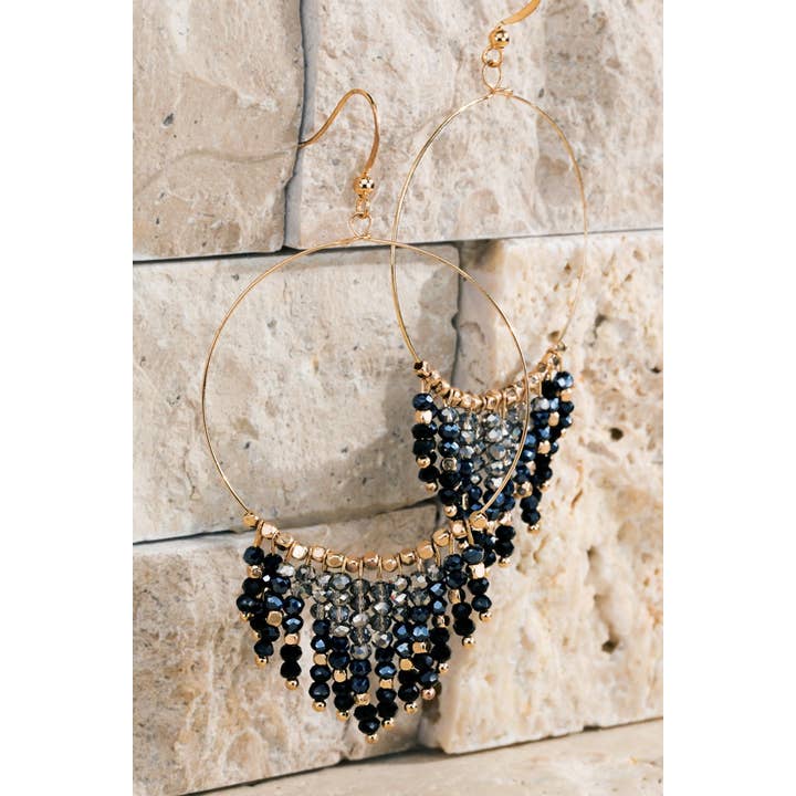 Urbanista - Wholesale Dangle Earrings - Beaded Tassel And Ring Earrings