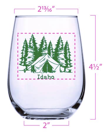 Counter Couture - Wholesale Wine Glass - Custom Stemless Wine Glasses - 1 Color Imprint - 48 pieces3