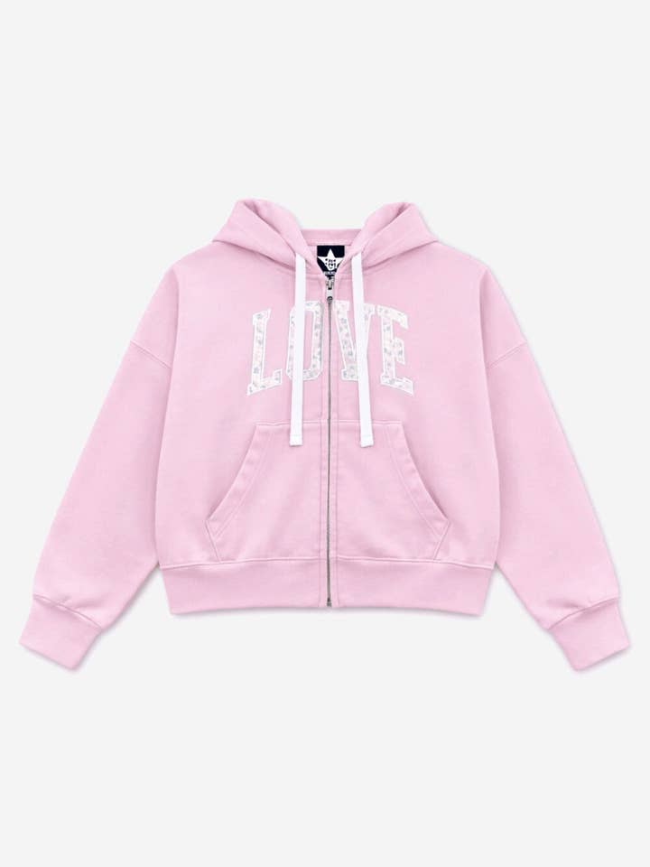 Sudadera con capucha y cremallera Cloud Soft de felpa francesa con hombros caídos para venta al por mayor de PixieLane