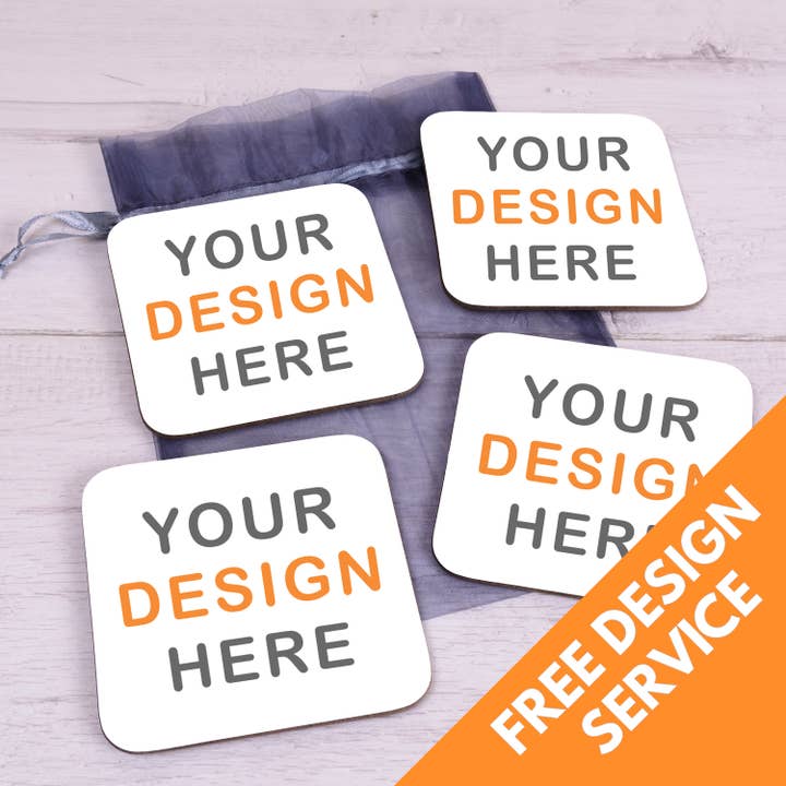 Bespoke Set of 4 Coasters for wholesale by withlovefrom