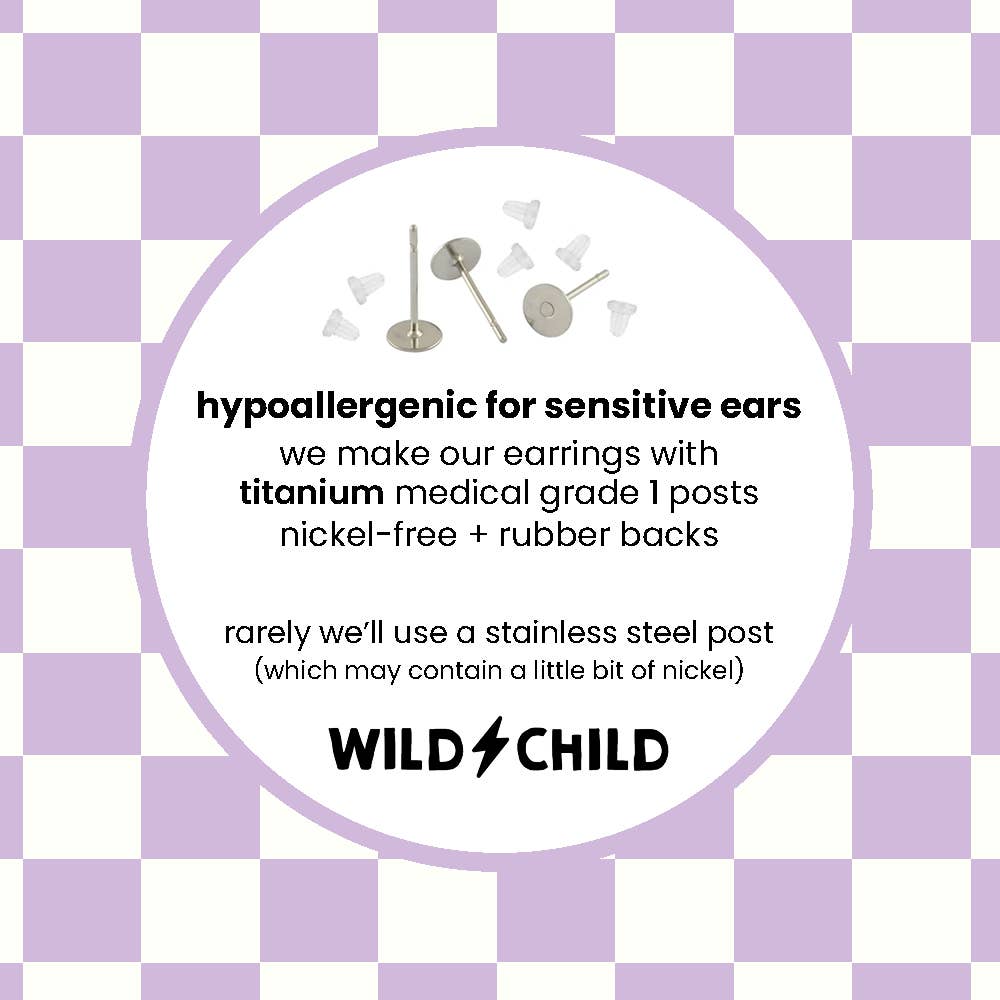 Oliver and the Sea - Wholesale Stud/Post Earrings - Cute Handmade Earrings / Popular Earrings / Hypoallergenic22